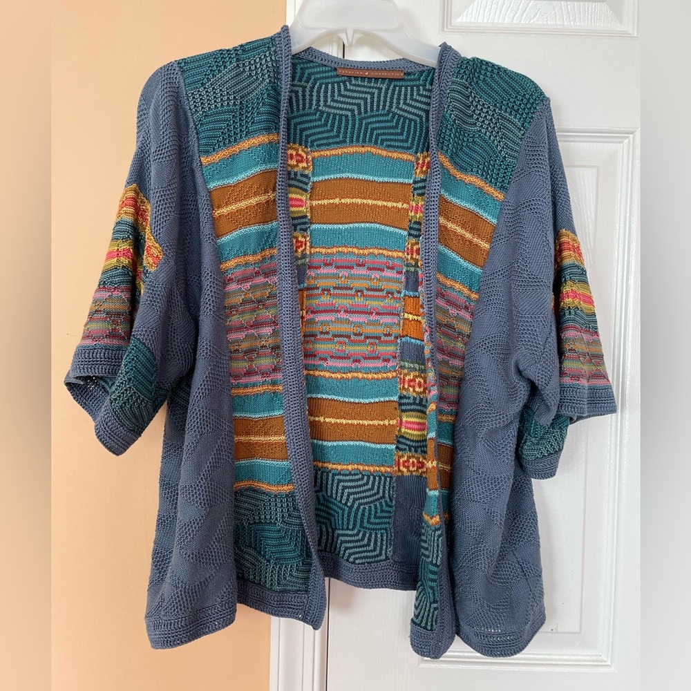 Peruvian Connection Multicolor Sabine Cardigan - Picture 4 of 6